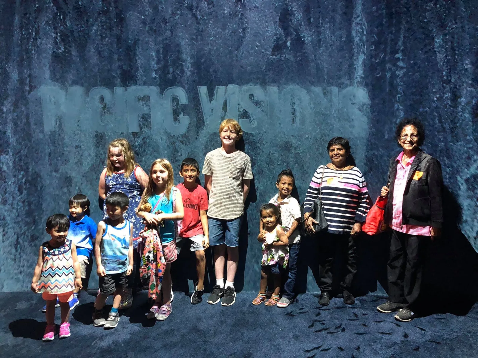 Students and teachers on a field trip